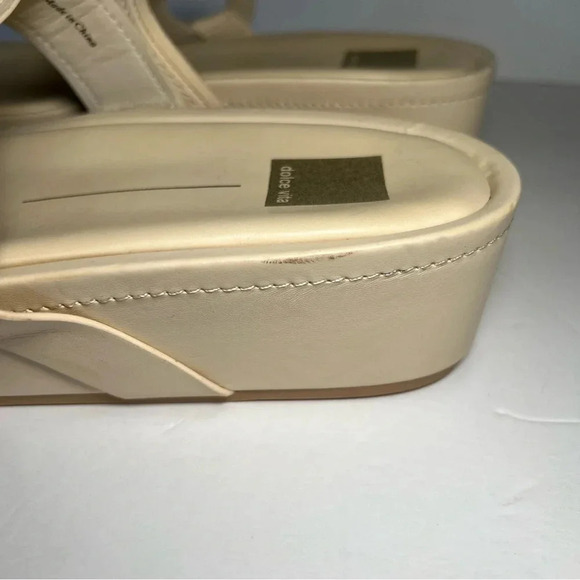 Dolce Vita Womens CICILY Cream Sandals Women’s Size 11 Summer Slides - Picture 5 of 13